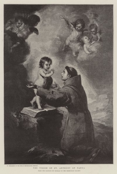 La Vision de Saint Antoine de Padoue - Bartolomé Esteban Murillo